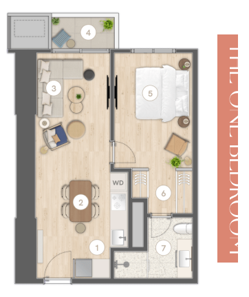 The One-Bedroom - UNIT C