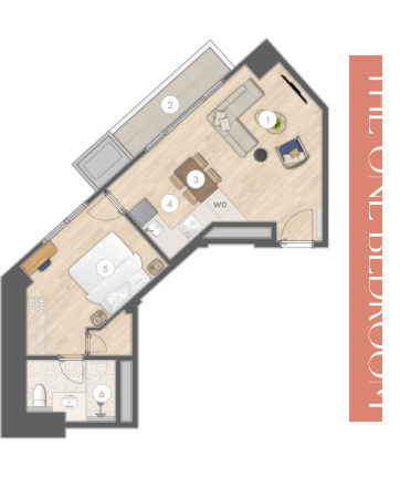 The One-Bedroom - Unit F