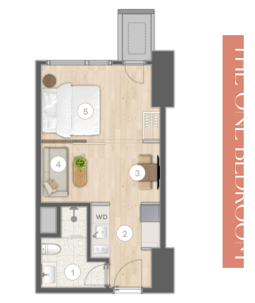 The One-Bedroom - Unit M