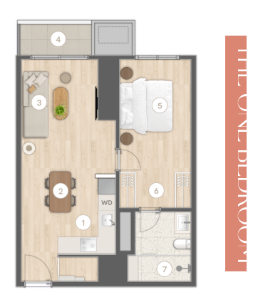 The One-Bedroom - Unit S