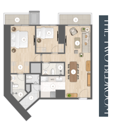 The Two-Bedroom - Unit E