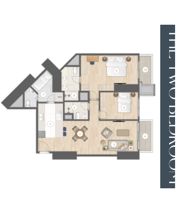 The Two-Bedroom - Unit V