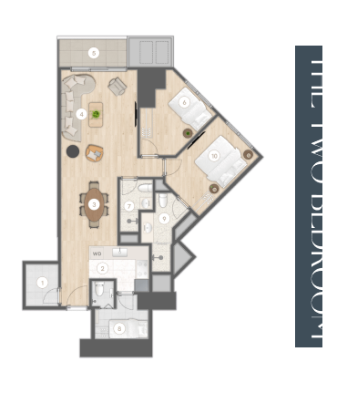 The Two-Bedroom - Unit W